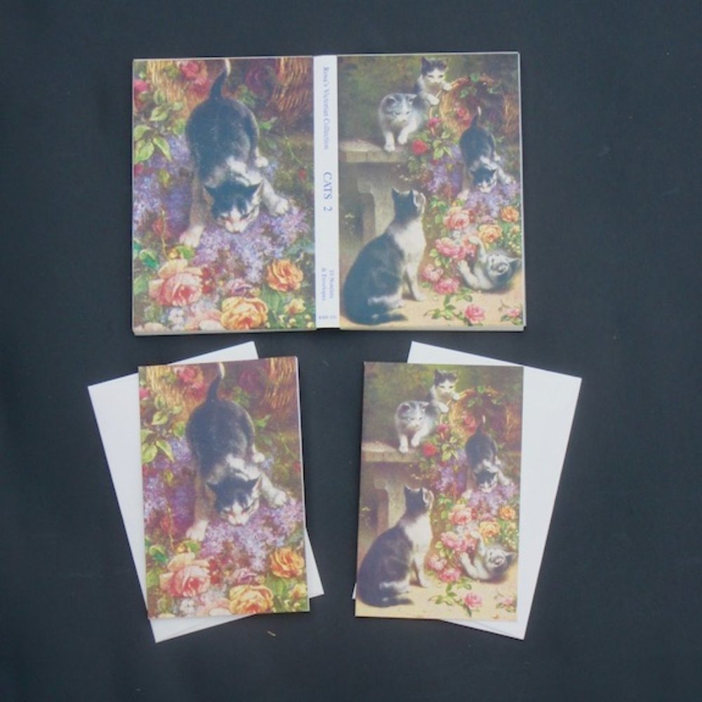 Cats Note Cards (10) New Blank Inside
